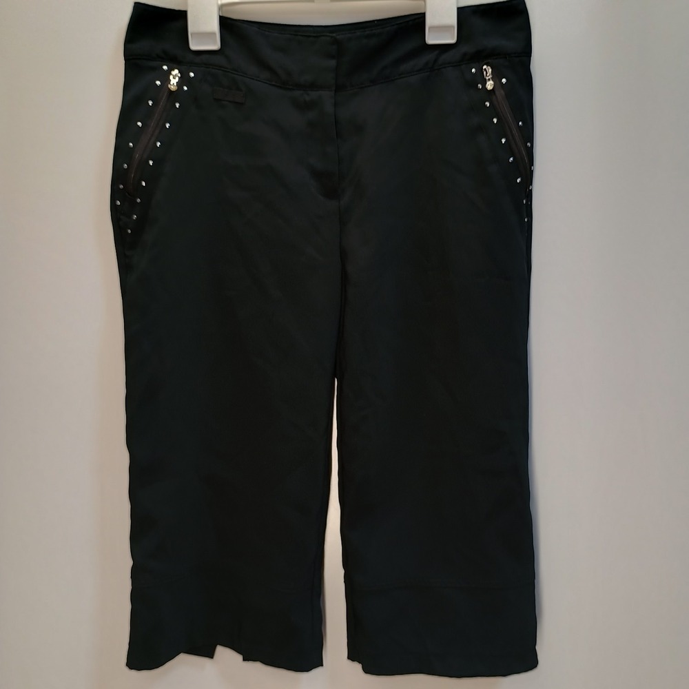 IZOD Stretch XFG Swingflex Golf Women's Size 2 Cropped Pants Capri Black